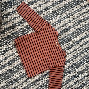 Madewell boat neck distressed sweatshirt/shirt.